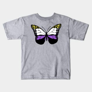 Nonbinary Butterfly Kids T-Shirt